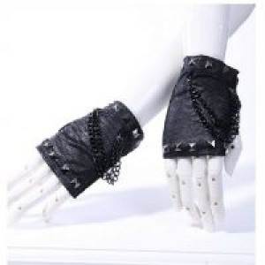  punk studs fingerless gloves /  /  /  -  1