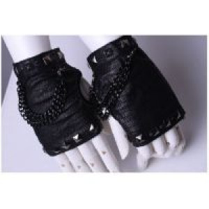  punk studs fingerless gloves RQ-BL 1001bk /  /  /  / -  