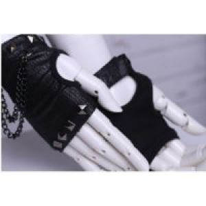  punk studs fingerless gloves /  /  /  -  3