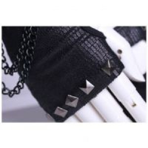  punk studs fingerless gloves /  /  /  -  5