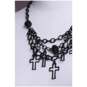  cross skull necklace -  1