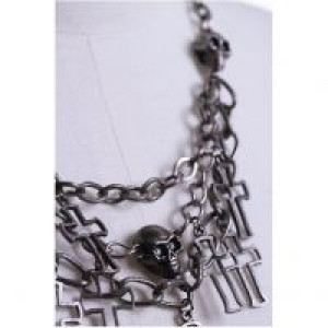  cross skull necklace -  1