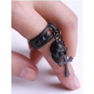  skull cross ring RQ-BL 1004bk -  