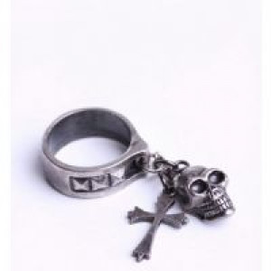  skull cross ring RQ-BL 1004s -  