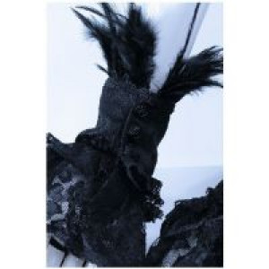  feather lace gloves RQ-BL 1015bk /  /  /  / -  