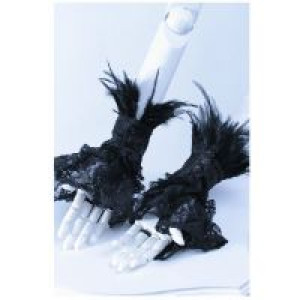  feather lace gloves RQ-BL 1015bk /  /  /  / -  