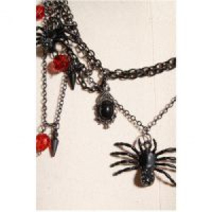  spiders beads necklace -  1