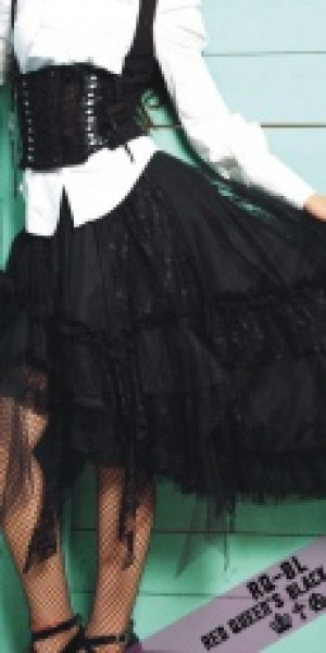  asymmetrical skirt RQ-BL 21013bk /  /  /  / -  
