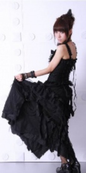  long beggar skirt RQ-BL 21030bk /  /  /  / -  