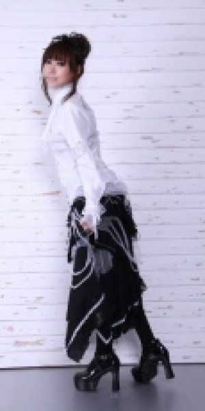  long beggar skirt RQ-BL 21030bw /  /  /  / -  