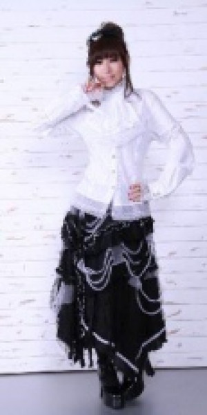  long beggar skirt RQ-BL 21030bw /  /  /  / -  