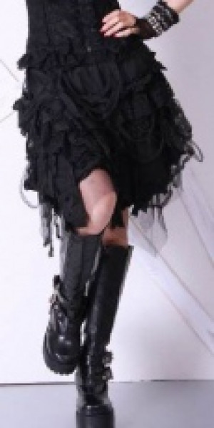  short beggar skirt RQ-BL 21032bk /  /  /  / -  