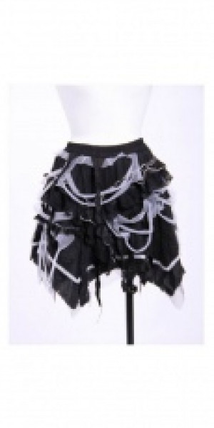  short beggar skirt RQ-BL 21032bw /  /  /  / -  