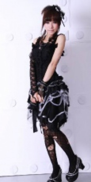  short beggar skirt RQ-BL 21032bw /  /  /  / -  