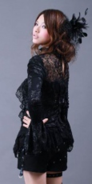  flora lace shirt RQ-BL 21037bk /  /  /  / -  