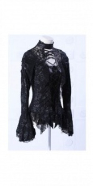  flora lace shirt RQ-BL 21037bk /  /  /  / -  