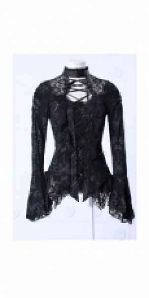  flora lace shirt RQ-BL 21037bk /  /  /  / -  
