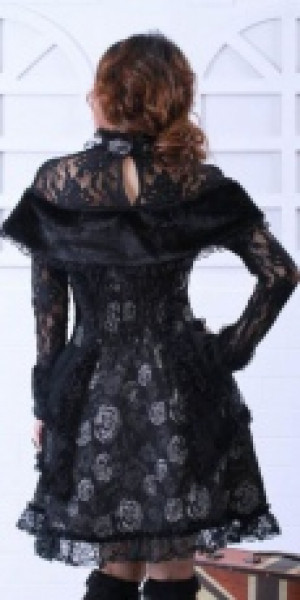  black roses dress RQ-BL 21051bg /  /  /  / -  