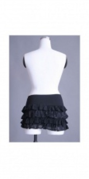 - ruffles mini shorts RQ-BL 21069bk /  /  /  / -  