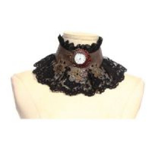  clock lace choker RQ-BL SP073bk -  