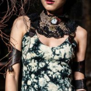  clock lace choker RQ-BL SP073bk -  