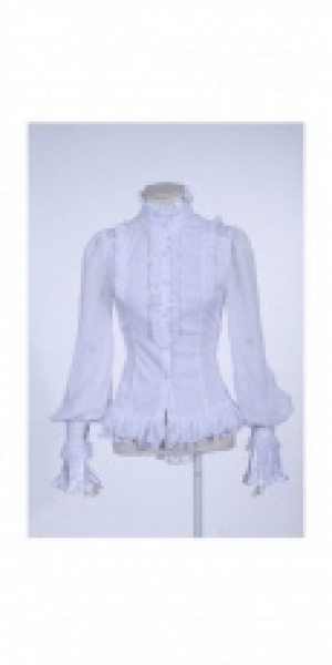  c  ruffles lattern sleeves blouse /  /  /  -  6