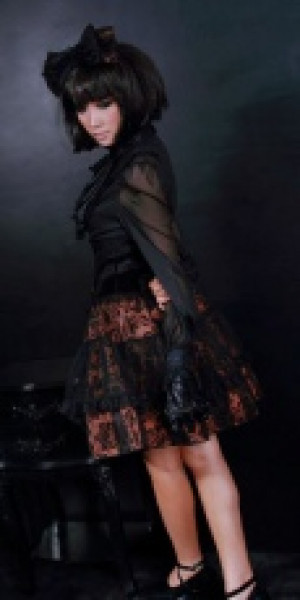  high waist layers skirt with  hair band /  /  /  -  2