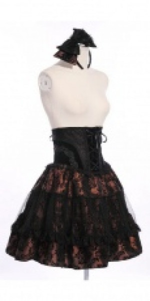  high waist layers skirt with  hair band /  /  /  -  4