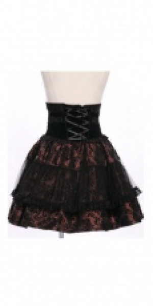  high waist layers skirt with  hair band /  /  /  -  5