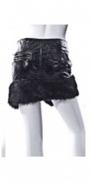  fur leather skirt /  /  /  -  4