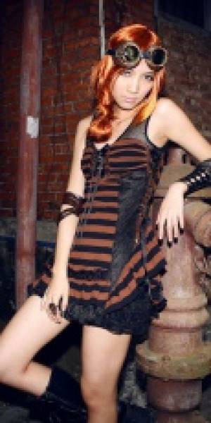  strip dress RQ-BL SP027 -  