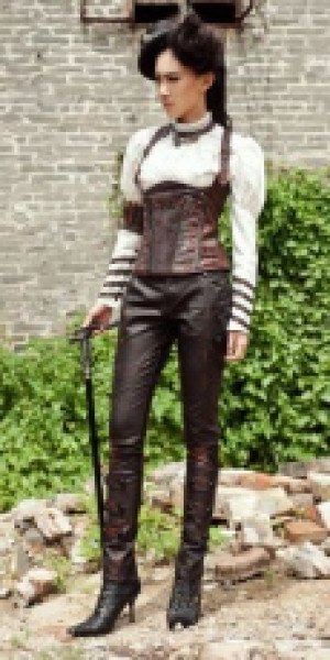 Брюки leather trousers RQ-BL SP058 - маленькая картинка