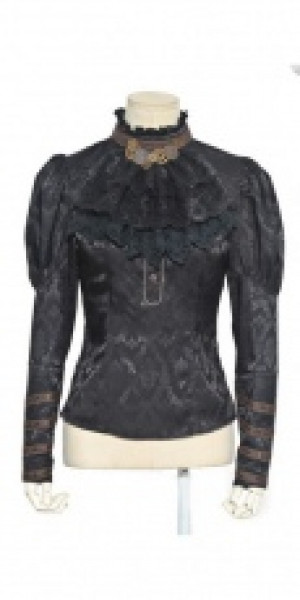  c  jacquard long sleeves blouse RQ-BL SP059 /  /  /  / -  
