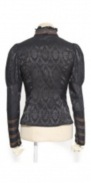  c  jacquard long sleeves blouse RQ-BL SP059 /  /  /  / -  