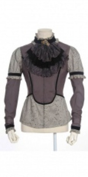  c  jacquard long sleeves blouse /  /  /  -  5