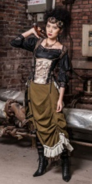  skulls corset -  5