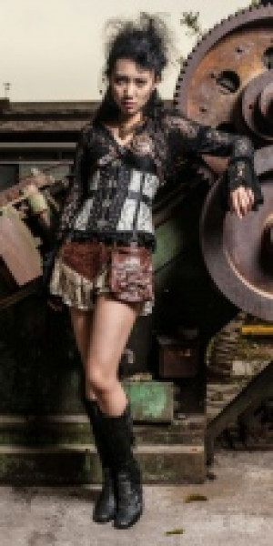  flower lace T-shirt -  3