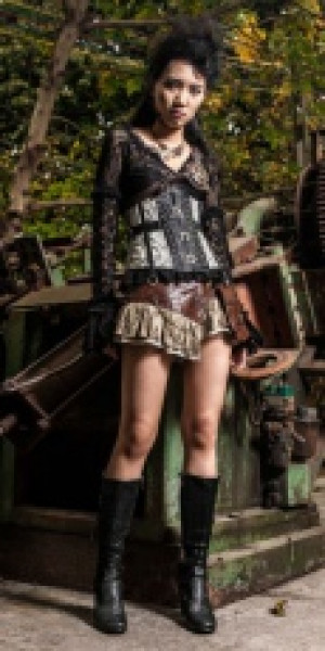  flower lace T-shirt -  2