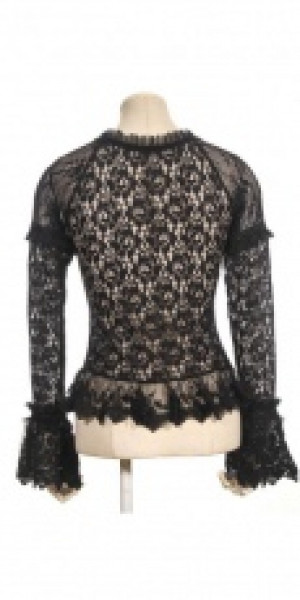  flower lace T-shirt -  7