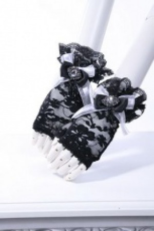  1017 Glove Black/White RQ-BL 1017bk-wh -  
