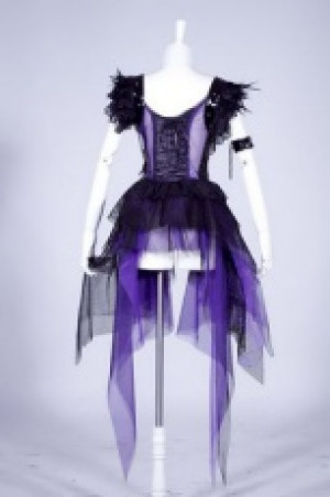  Gothic Dresses Black/Purple -  1