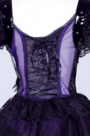  Gothic Dresses Black/Purple -  3
