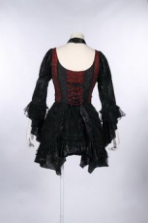  Gothic Dresses Black/Red -  2