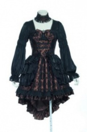  Gothic Dresses Black/Red RQ-BL 21218bk-rd -  