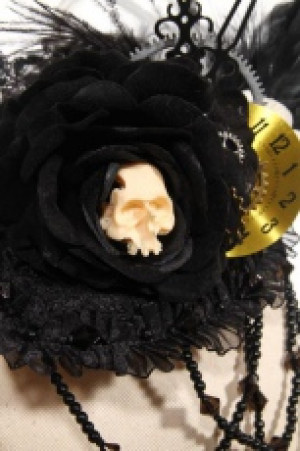  Steampunk Headdress Black -  1