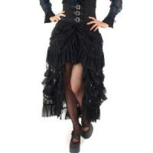  Gothic Half Long Skirt Black RQ-BL 21074bk -  