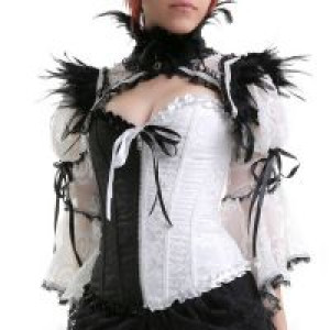 feather lace shrug RQ-BL 21080bw /  /  /  / -  