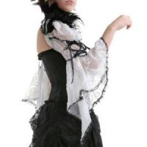  feather lace shrug RQ-BL 21080bw /  /  /  / -  