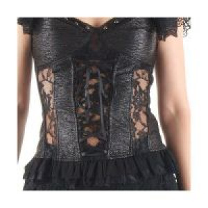  Gothic shoulder vest Black -  2
