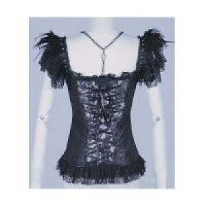  Gothic shoulder vest Black -  3